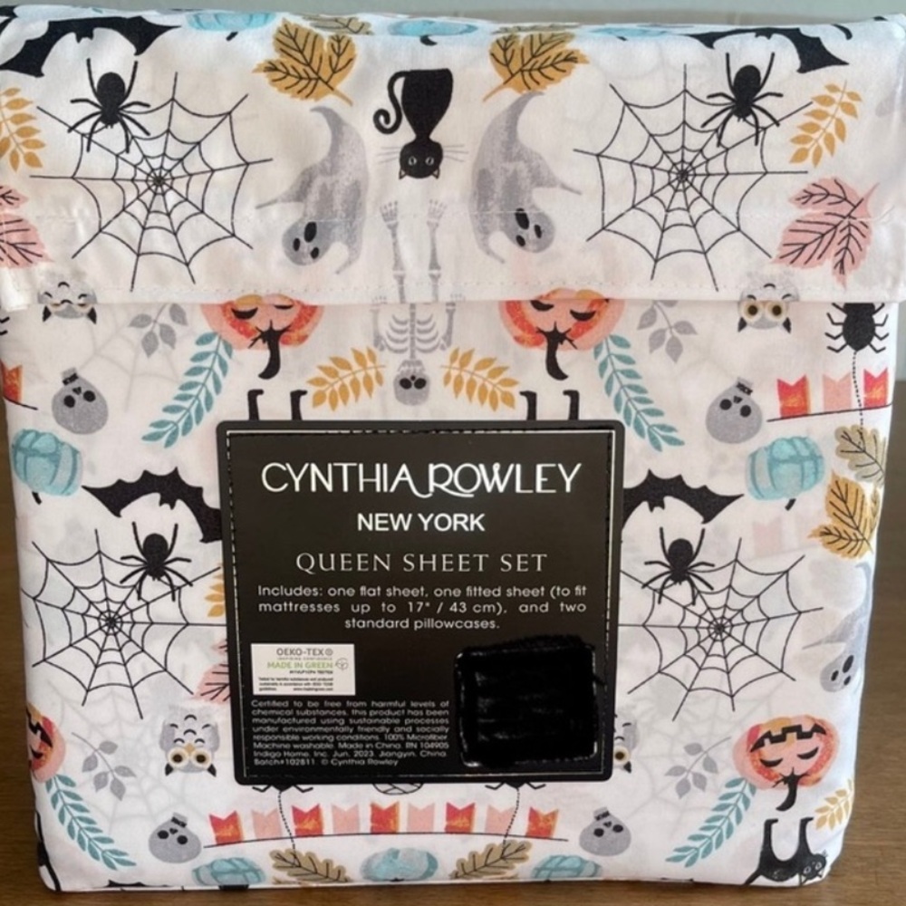Cynthia Rowley Halloween Queen Sheet Set
